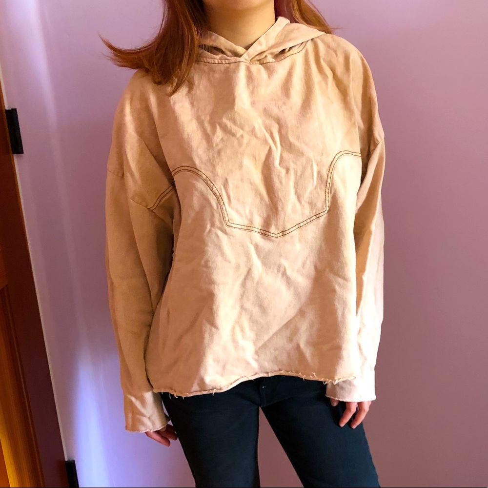 Zara peach hoodie